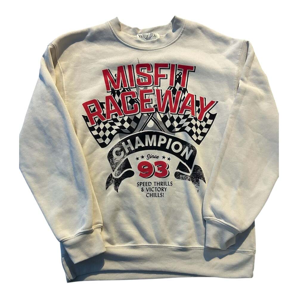 Wound Up Misfit Raceway Champion Graphic Sweatshirt Size XS